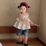 【73-120cm】キャミブラウス ベビー 女の子 ドット - 画像 (7)