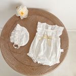 【66-90cm】ロンパース&帽子 ベビー レース プリンセス フリル - 画像 (7)