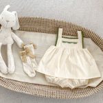 【66-100cm】セットアップ ベビー 無地 刺繍 ナチュラル - 画像 (4)
