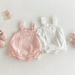 【66-90cm】ロンパース ベビー フリル キャミ おしゃれ - 画像 (4)