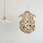 【66-90cm】ロンパース ベビー ノースリーブ くま ドット柄 - 画像 (3)