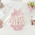 【66-90cm】キャミロンパースワンピース ベビー 女の子 チュール