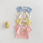 【73-120cm】Tシャツ 可愛い ガールズ 着心地良い トップス - 画像 (17)