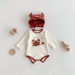 【66-90cm】ロンパース 可愛い カニ ベビー服 - 画像 (4)