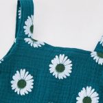 【66-100cm】セットアップ ベビー服 女の子 フラワーキャミトップス&ショートパンツ - 画像 (6)