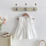 【73-110cm】ワンピース ベビー 女の子 コットン ノースリーブ - 画像 (6)