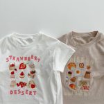 【66-100cm】ロンパース or Tシャツ ベビー プリント コットン - 画像 (10)