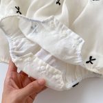 【66-120cm】ロンパース or ワンピース ベビー 女の子 リボン バブルスリーブ - 画像 (10)