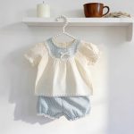 【73-110cm】ブラウス&パンツ パフスリーブ 女の子 - 画像 (3)