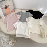 【80-160cm】Tシャツ 柔らか 半袖 トップス - 画像 (3)