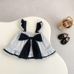 【73-110cm】セットアップ ベビー 女の子 チェック柄 リボン - 画像 (7)