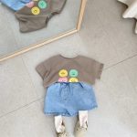 【73-120cm】半袖Tシャツ キッズ ロゴスマイル カジュアル - 画像 (9)