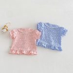 【73-120cm】シャツ or パンツ ベビー 女の子 小花柄 レース フリル - 画像 (7)