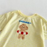 【73-120cm】Tシャツ 可愛い ボーダー トレンド おしゃれ トップス - 画像 (15)