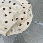 【66-90cm】ロンパース ベビー ノースリーブ くま ドット柄 - 画像 (8)