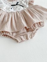 【66-90cm】ロンパースドレス ベビー スウィート レース - 画像 (9)