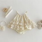 【66-90cm】ロンパース ベビー おしゃれ キャミ プリンセス - 画像 (2)