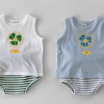 【66-100cm】セットアップ ベビー 可愛い ベスト&ボーダーショートパンツ - 画像 (8)