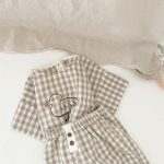 【66-100cm】セットアップ ベビー ドット/チェックあひるプリント - 画像 (10)