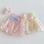 【73-120cm】ワンピース カラフル 蝶結び おしゃれ - 画像 (8)