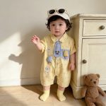 【予約販売】【66-100cm】ロンパース キイロ アイス クリーム 可愛い ベビー服 - 画像 (3)
