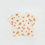 【80-130cm】半袖Tシャツ パン泥棒 プリント 肌触り良い - 画像 (9)