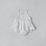 【66-90cm】ロンパース ベビー 韓国風 キャミ 花柄 - 画像 (9)
