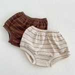 【66-100cm】セットアップ ベビー 韓国風 ボーダーワッフル - 画像 (8)