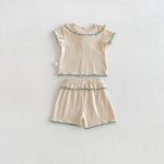 【66-110cm】セットアップ 柔らか 無地 肌に優しい ベビー服 - 画像 (11)