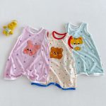 【66-90cm】カバーオール ベビー ドット カートゥーン - 画像 (3)