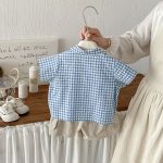 【73-100cm】シャツ or ベスト or ショートパンツ ベビー チェック カートゥーン - 画像 (9)