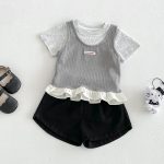 【73-100cm】トップス or ショートパンツ ベビー 女の子 おしゃれ ナチュラル - 画像 (3)