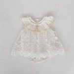 【66-100cm】ロンパース ベビー レース スウィート チュール - 画像 (9)