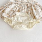 【66-90cm】ロンパースドレス ベビー服 女の子 ノースリーブ 丸襟 花柄 - 画像 (12)