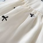 【66-120cm】ロンパース or ワンピース ベビー 女の子 リボン バブルスリーブ - 画像 (13)