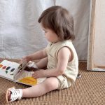 【66-90cm】ロンパース ベビー 北欧風 ノースリーブ - 画像 (4)