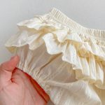 【66-90cm】セットアップ ベビー服 ノースリーブ フリル襟 トップス＆スカートパンツ - 画像 (10)