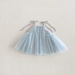 【73-100cm】ワンピース ベビー おしゃれ チュール ふんわり - 画像 (6)
