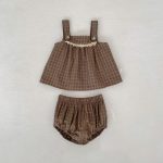 【73-110cm】セットアップ ベビー チェック柄 レトロ - 画像 (6)