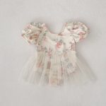 【80-120cm】ワンピース水着 女の子 うさぎ柄 チュール - 画像 (7)