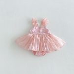 【66-90cm】ロンパース フリル キャミ おしゃれ - 画像 (4)