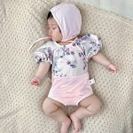 【73-120cm】水着 小花 可愛い スイムウェア&帽子 - 画像 (4)