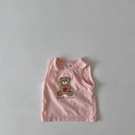 【73-100cm】セットアップ ベビー くまさんベスト&チェックショートパンツ - 画像 (14)
