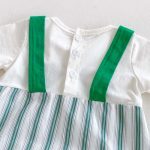 【66-90cm】カバーオール ベビー 半袖 恐竜 ストライプ - 画像 (9)