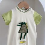 【66-90cm】カバーオール ベビー 半袖 キュート 恐竜 - 画像 (10)