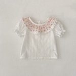 【73-110cm】セットアップ ベビー 花柄 レース リボン付き - 画像 (10)