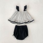 【73-110cm】セットアップ ベビー 女の子 チェック柄 リボン - 画像 (9)