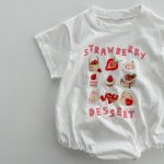 【66-100cm】ロンパース or Tシャツ ベビー プリント コットン - 画像 (11)