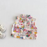 【73-100cm】シャツ or ショートパンツ ベビー 男の子 カートゥーン ノースリーブ - 画像 (6)
