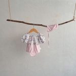 【73-120cm】水着 小花 可愛い スイムウェア&帽子 - 画像 (10)